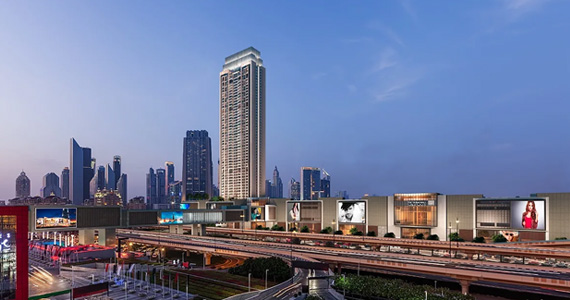 A shopping mall expansion in Dubai